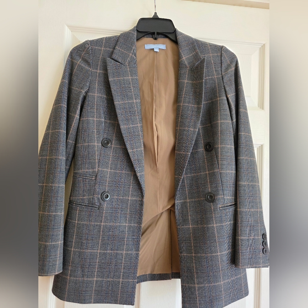 ANTONIO MELANI Gray and Tan Sport Coat . Brand New